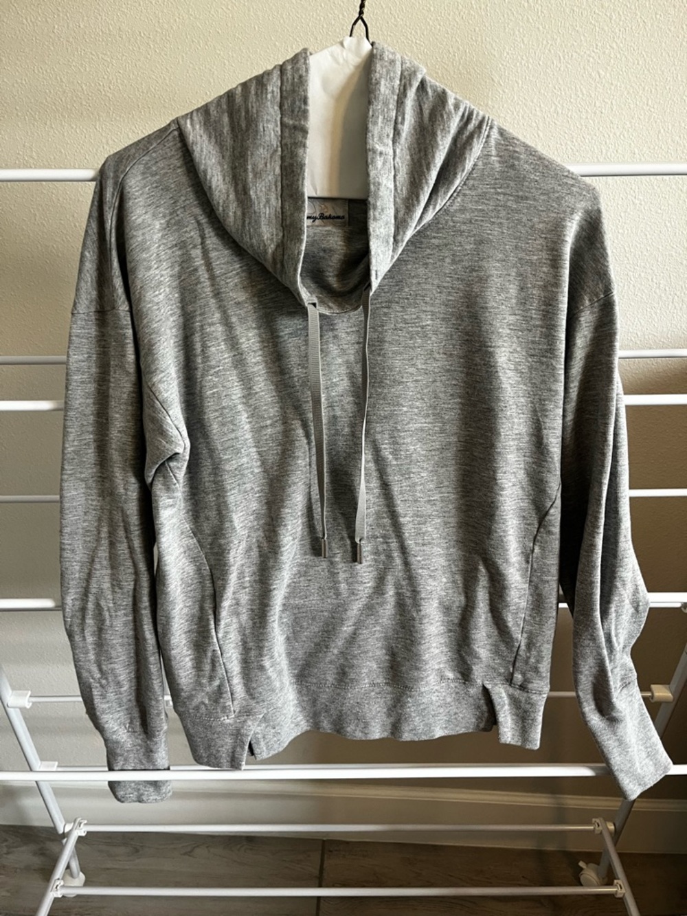 Woman's Gray Cowl Neck Pullover